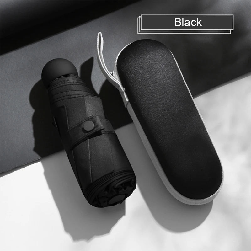 Mini Capsule Umbrella Sunny Rainy Umbrella Rainproof Anti-UV Sunshade Umbrella Pocket Sunscreen Light Umbrella Portable Paraguas
