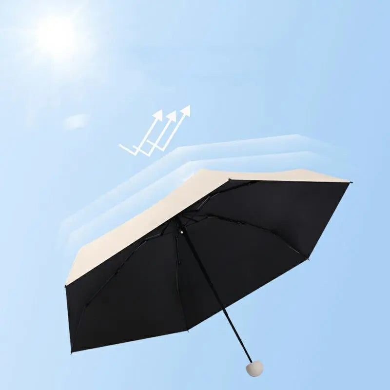 Mini Capsule Umbrella Sunny Rainy Umbrella Rainproof Anti-UV Sunshade Umbrella Pocket Sunscreen Light Umbrella Portable Paraguas