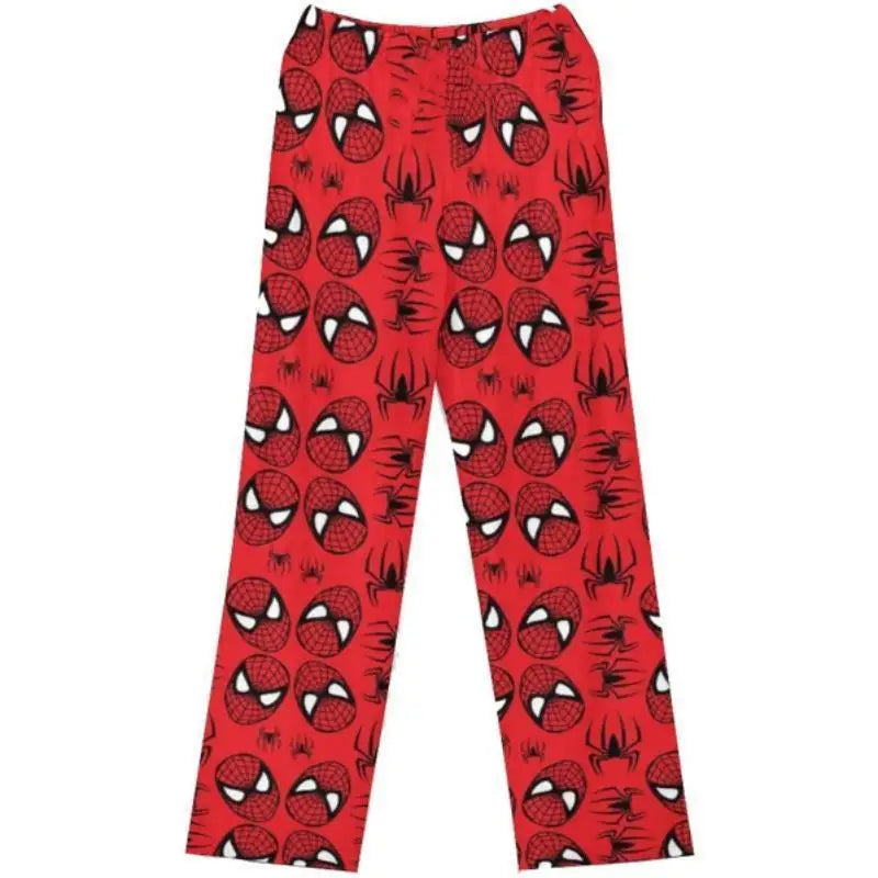 Hello Kitty Spider-Man Cotton Loose Ladies Pajama Pants Pyjama Trousers Women Men Cartoon Sleep Bottoms Lounge Wear Girl Sleep