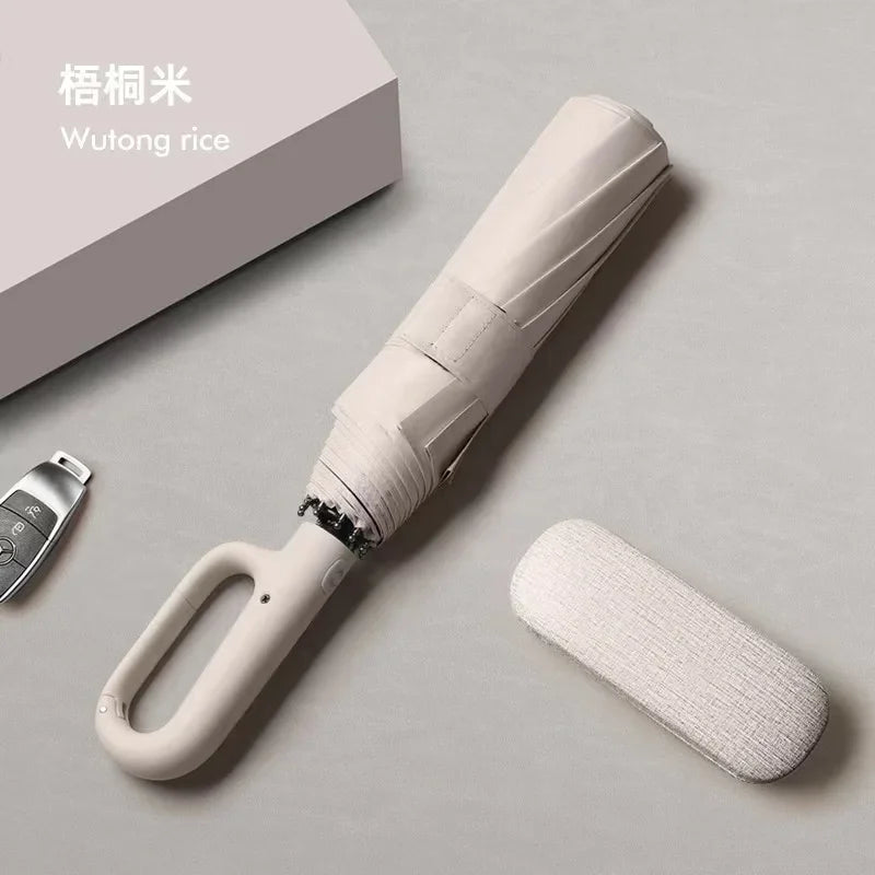 Automatic Umbrella for Men Women Fully Opened Ring Buckle Design 20 Ribs Extra Large Folding Strong Sunshade Double Umbrella