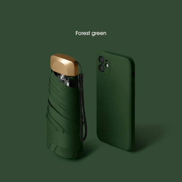 Mini five-fold umbrella sun protection sun umbrella sun protection anti-ultraviolet small and portable men and women fashion sun