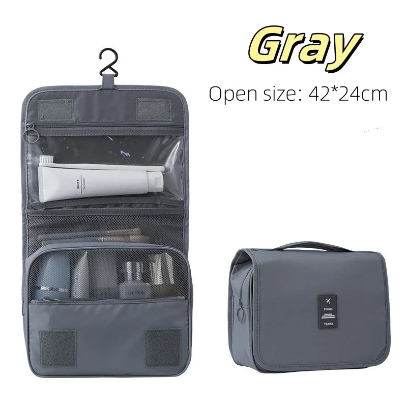 Makeup Bag Travel Cosmetic Bags Toiletries Organizer Waterproof Storage Neceser Bathroom Hook Wash Pouch High Quality Women