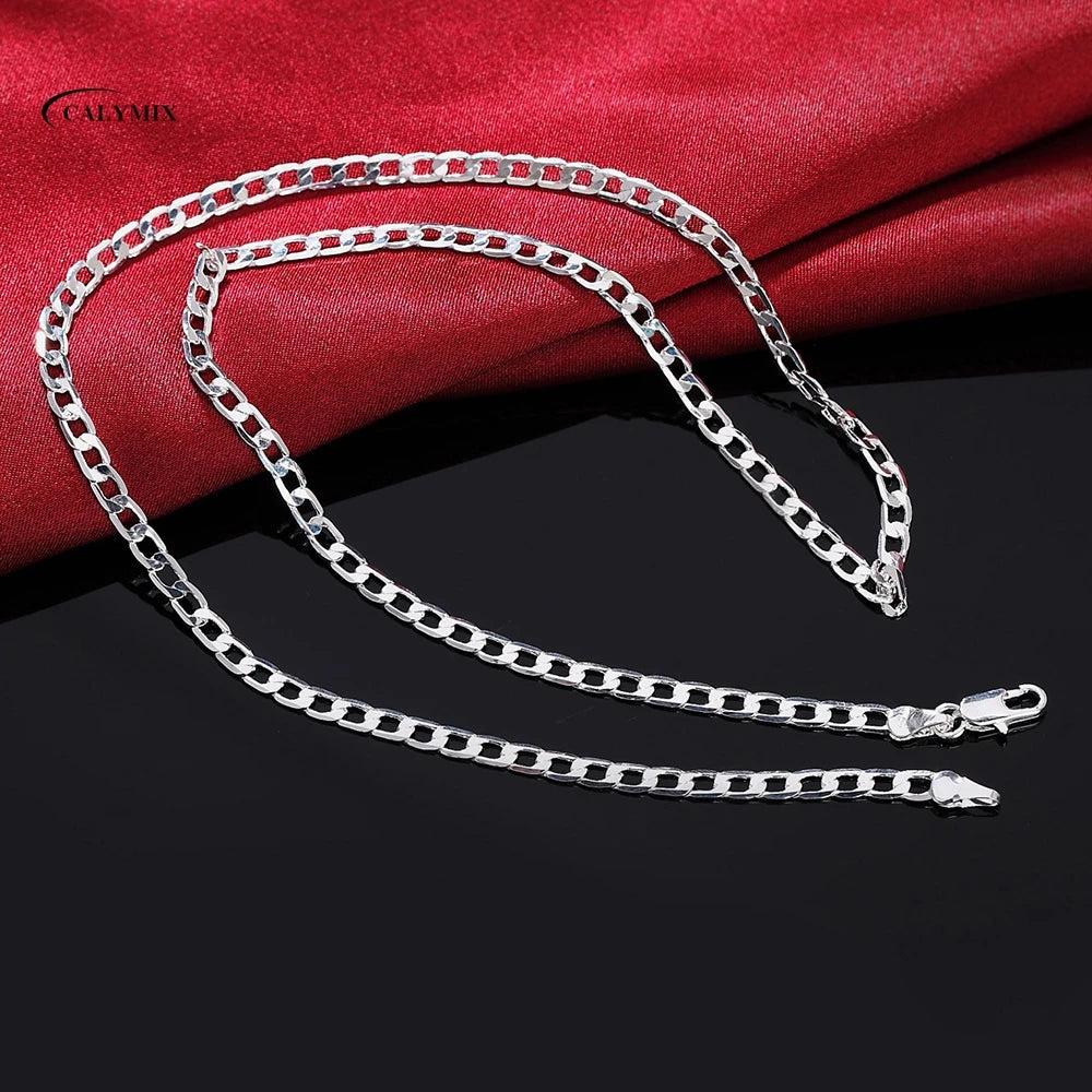 NEW 1MM 925 Sterling Silver Chain Fashion Sliver Necklace High Quality Snake Chain For Men And Women
