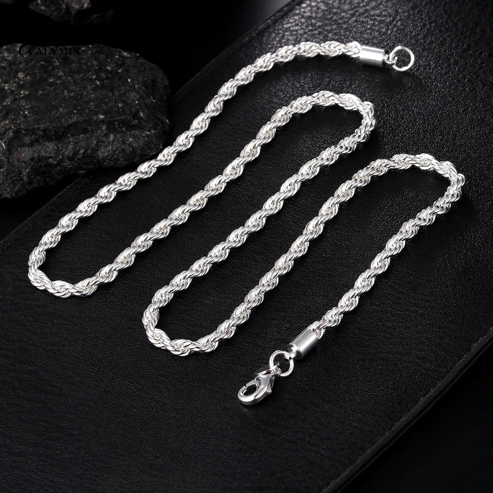 NEW 1MM 925 Sterling Silver Chain Fashion Sliver Necklace High Quality Snake Chain For Men And Women