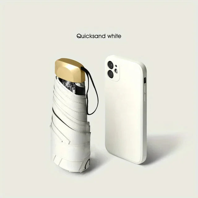 Mini five-fold umbrella sun protection sun umbrella sun protection anti-ultraviolet small and portable men and women fashion sun