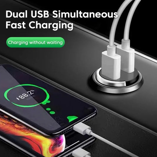 Dual 200W USB car charger fast charging for iPhone QC3.0 mini PD USB Type C car mobile phone charger for Xiaomi Samsung Huawei