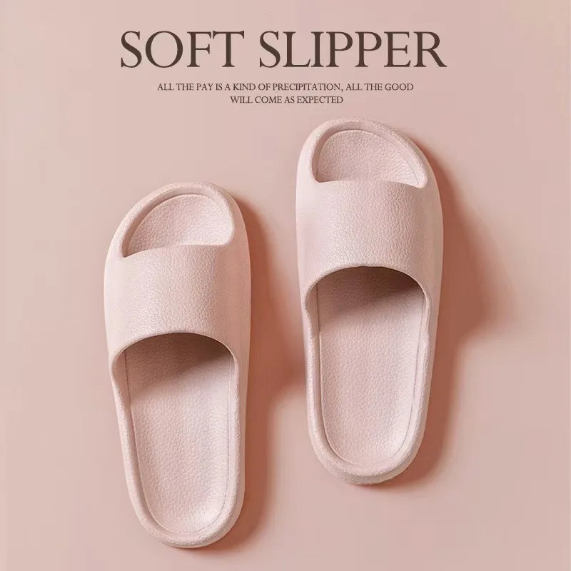 High Quality Super Soft EVA Sole Flat Lightweight EVA Home Bathroom Slippers Comfort Massage Couples Indoor Slides Shower Shoes