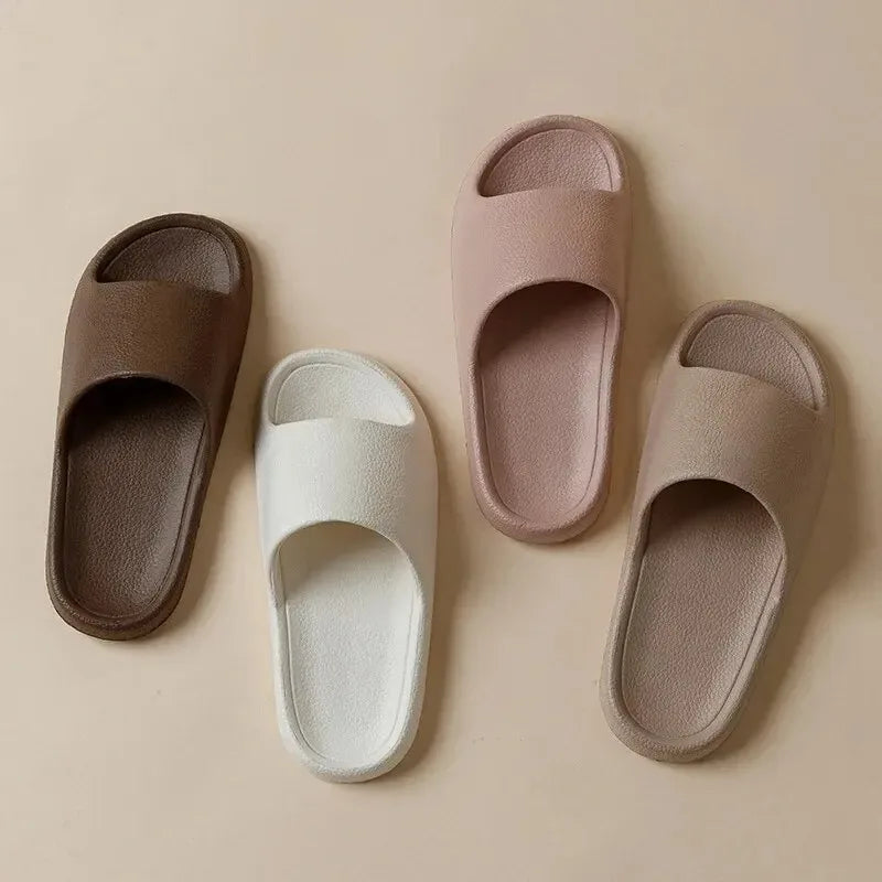 High Quality Super Soft EVA Sole Flat Lightweight EVA Home Bathroom Slippers Comfort Massage Couples Indoor Slides Shower Shoes